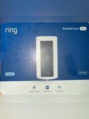 Ring Spotlight Cam Pro in White and Black